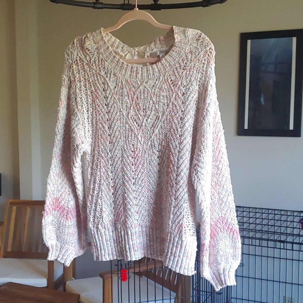Lauren Conrad Knit Sweater with Bow